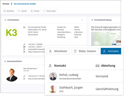 Groupware Software Modul Firma