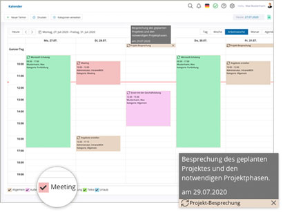 Groupware Software Module Kalender