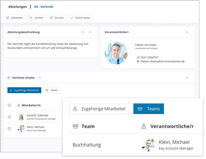 Module Groupware Software Modul Abteilung