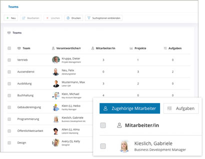 Module Groupware Software Modul Team