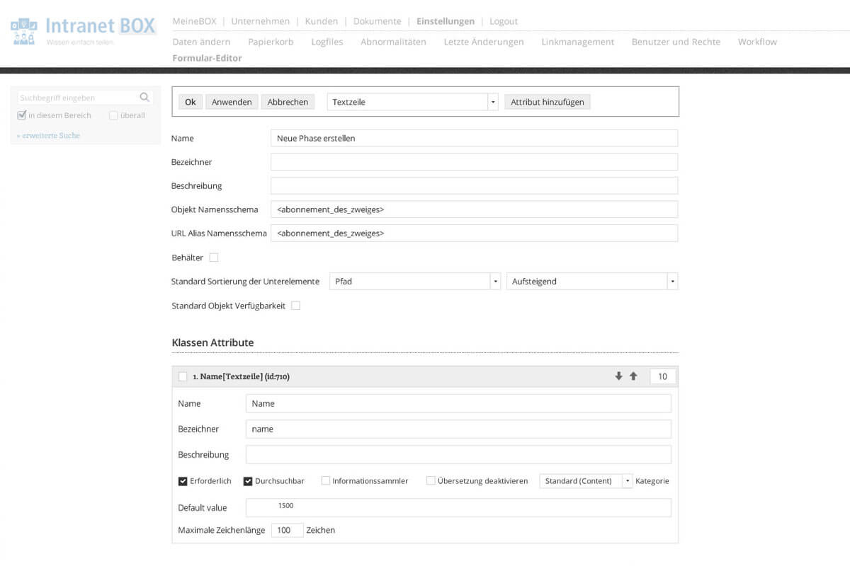 Groupware Software Erweiterung TemplateBOX